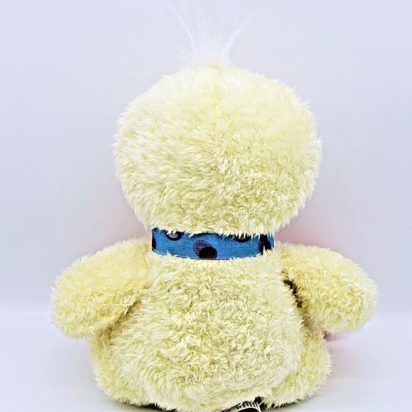 Sugar Loaf Baby Chick Plush Easter Gift Spring Polka Dot Bow Stuffed Animal 11" - Picture 4 of 11
